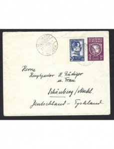 Sobre entero postal Finlandia Otros Europa - 1931 a 1950.