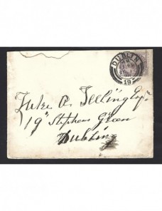 Carta Irlanda dominio inglés Colonias y posesiones - Siglo XIX.