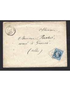 Carta Francia Napoleón III Chantelle Francia - Siglo XIX.