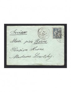 Carta de Francia Cannes Francia - 1900 a 1930.