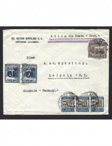 Carta aérea de Colombia Otros Mundial - 1931 a 1950.