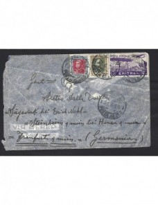Carta aérea Colonia Italiana de Eritrea Colonias y posesiones - 1931 a 1950.