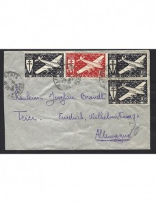 Carta aérea Isla Reunión Colonias y posesiones - 1931 a 1950.