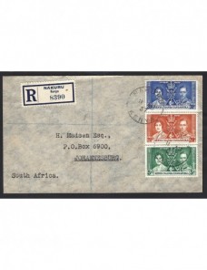 Sobre primer día F.D.C. Kenia Uganda Tanganyka Colonias y posesiones - 1931 a 1950.