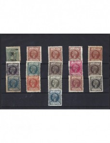 Lote de sellos Cuba Española Alfonso XIII tipo Bucles Colonias y posesiones - Siglo XIX.