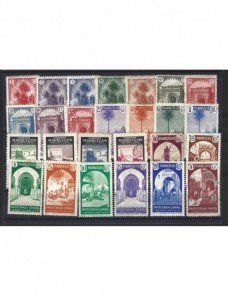 Lote de sellos Marruecos Español  Colonias y posesiones - 1931 a 1950.