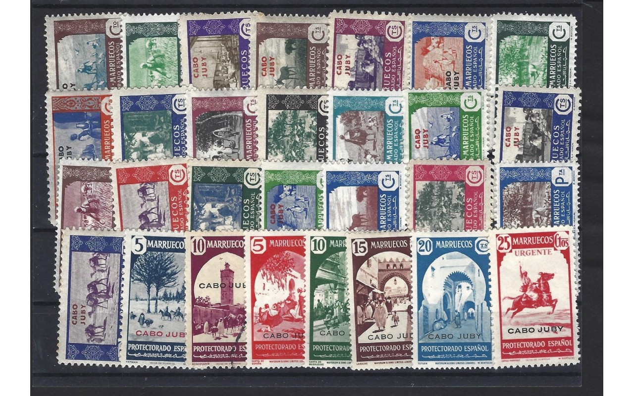 Lote de sellos Cabo Juby  Colonias y posesiones - Desde 1950.
