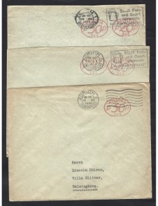 Lote de cartas de Suiza franqueo mecánico Otros Europa - 1931 a 1950.
