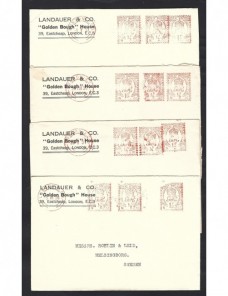 Lote de cartas comerciales Gran Bretaña franqueo mecánico Gran Bretaña - 1931 a 1950.