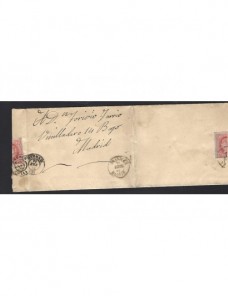 Carta España Isabel II Aranjuez España - Siglo XIX.
