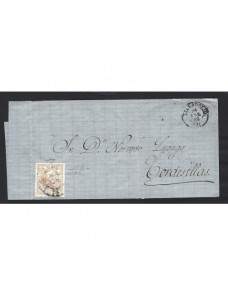 Carta España Isabel II Valladolid España - Siglo XIX.