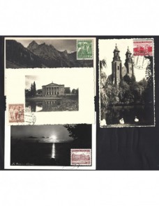 Lote de tarjetas postales ilustradas Polonia Otros Europa - 1931 a 1950.