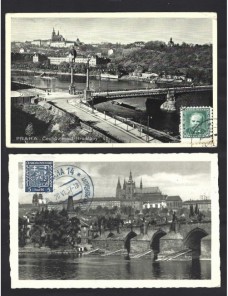 Lote de tarjetas postales ilustradas Checoslovaquia Otros Europa - 1931 a 1950.
