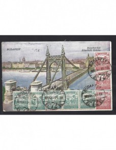 Tarjeta postal ilustrada Hungría escrita en esperanto Otros Europa - 1900 a 1930.