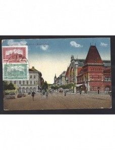 Tarjeta postal ilustrada Hungría escrita en esperanto Otros Europa - 1900 a 1930.