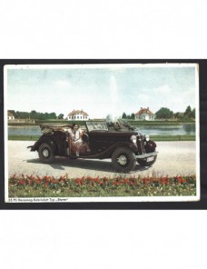 Tarjeta postal Alemania automóvil Hanomag Alemania - 1931 a 1950.