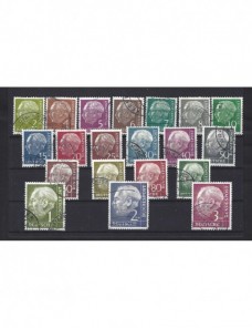 Lote de sellos Alemania serie básica Heuss Alemania - Desde 1950.
