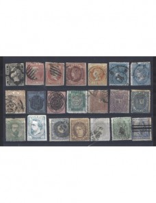 Lote de sellos clásicos España España - Siglo XIX.