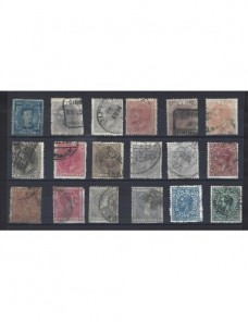 Lote de sellos España Alfonso XII España - Siglo XIX.