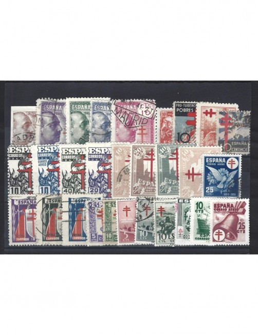 Lote de sellos España Estado Español pro tuberculosos España - 1931 a 1950.