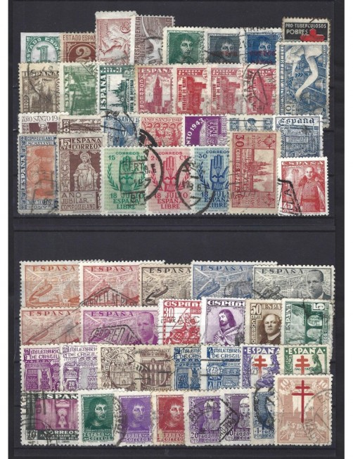 Lote de sellos España Estado Español varias series España - 1931 a 1950.