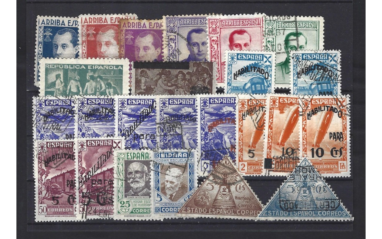Lote de sellos España benéficos pro huerfanos de Correos España - 1931 a 1950.