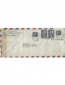 Carta correo aéreo Islandia Otros Europa - 1931 a 1950.
