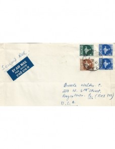 Carta correo aéreo India Otros Mundial - Desde 1950.