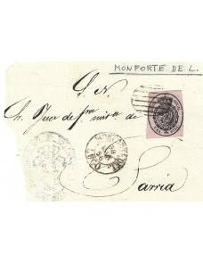 Frontal de sobrescrito judicial España s. XIX Monforte de Lemos España - Siglo XIX.