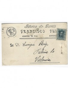 Tarjeta postal comercial España Alfonso XIII Barcelona España - 1900 a 1930.