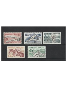 Lote temático. Tema Juegos Olímpicos. Serie de sellos Francia Helsinky 1952. Lotes temáticos - Sellos.