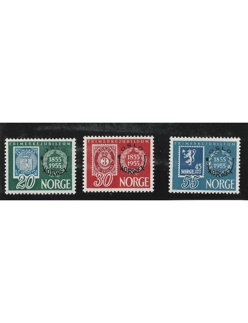 Serie de sellos de Noruega Centenario del Sello Otros Europa - Desde 1950.