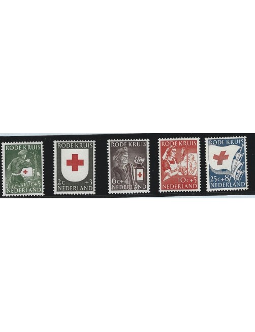 Serie de sellos de Países Bajos benéficos pro Cruz Roja Otros Europa - Desde 1950.