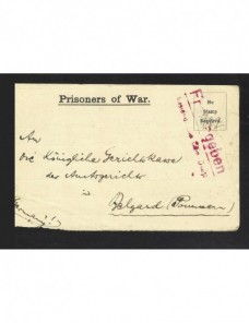 Carta prisionero de guerra en Reino Unido I Guerra Mundial Prisioneros de guerra - I Guerra Mundial.
