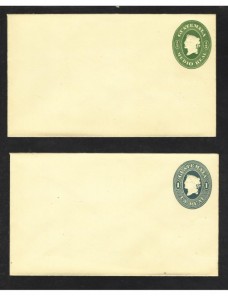 Dos sobres entero postales Guatemala nuevos Otros Mundial - Siglo XIX.