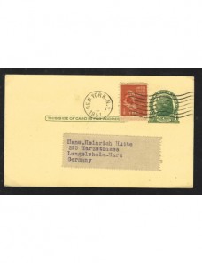 Tarjeta entero postal EE. UU. EEUU - Desde 1950.