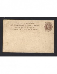 Tarjeta entero postal Gran Bretaña nueva Gran Bretaña - Siglo XIX.