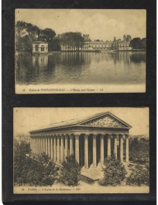 Tres tarjetas postales ilustradas Francia nuevas Francia - 1900 a 1930.