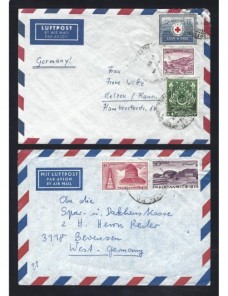 Cinco cartas correo aéreo Pakistán Otros Mundial - Desde 1950.