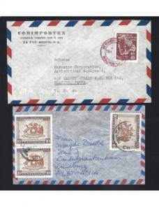 Seis cartas correo aéreo estados iberoamericanos Otros Mundial - Desde 1950.