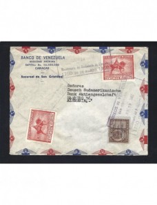 Carta correo aéreo Venezuela Otros Mundial - Desde 1950.