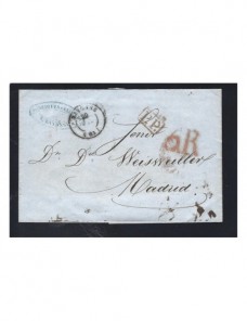 Carta prefilatélica Francia marca P.P. Francia - Siglo XIX.