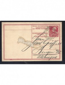 Tarjeta entero postal levante Imperio Austrohúngaro Constantinopla Colonias y posesiones - 1900 a 1930.