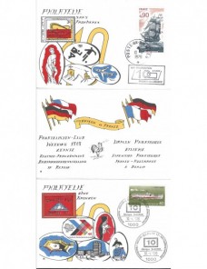 Documento filatélico Francia - Alemania exposición internacional Francia - Desde 1950.