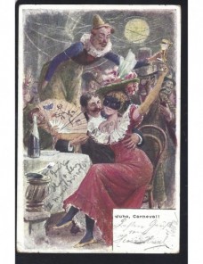 Tarjeta postal ilustrada Alemania Alemania - Siglo XIX.
