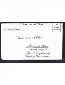 Carta prisioneros I Guerra Mundial Gran Bretaña censura Prisioneros de guerra - I Guerra Mundial.