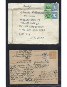 Tres cartas prisioneros Alemania II Guerra Mundial Prisioneros de guerra - II Guerra Mundial.