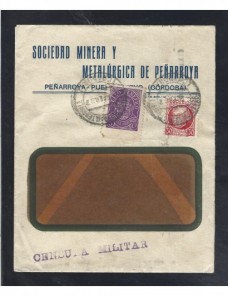 Carta Peñarroya Pueblonuevo Guerra Civil Española censura militar Zona Nacional - Guerra Civil Española.