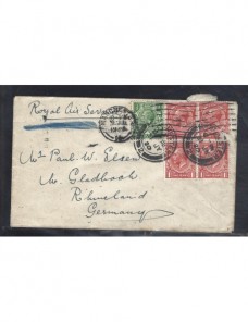 Carta correo aéreo Gran Bretaña Jorge V Gran Bretaña - 1900 a 1930.