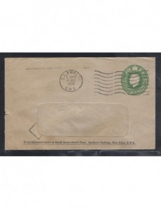 Sobre entero postal comercial Gran Bretaña Jorge V Gran Bretaña - 1931 a 1950.